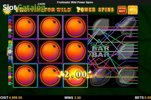 Οθόνη3. Fruitinator Wild Power Spins Κουλοχέρης