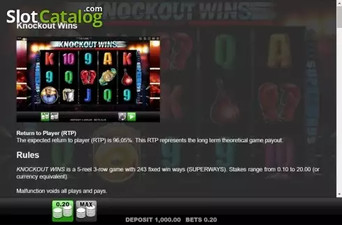 Οθόνη3. Knockout Wins Κουλοχέρης