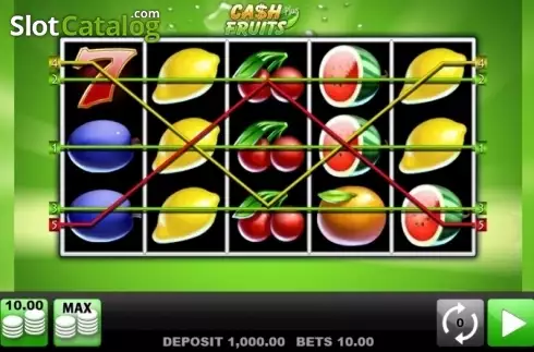 Οθόνη2. Cash Fruits Plus (Merkur) Κουλοχέρης