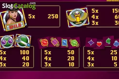 Οθόνη4. Golden Mechanics HD Κουλοχέρης