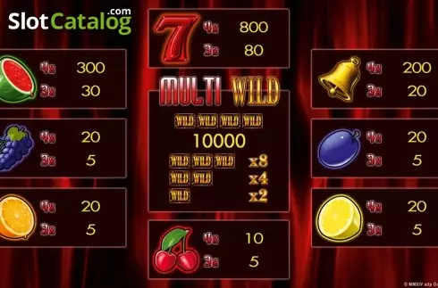 Οθόνη4. Multi Wild Red HD Κουλοχέρης