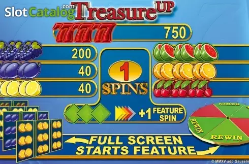 Οθόνη3. Treasure Up HD Κουλοχέρης