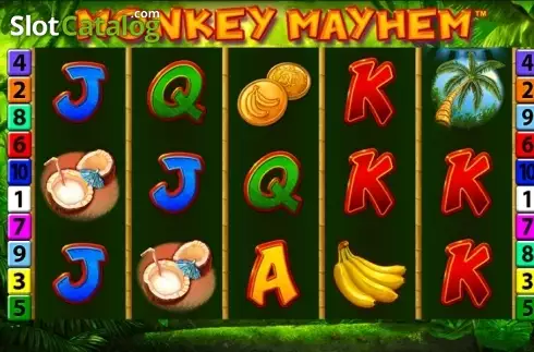 Οθόνη2. Monkey Mayhem Κουλοχέρης 