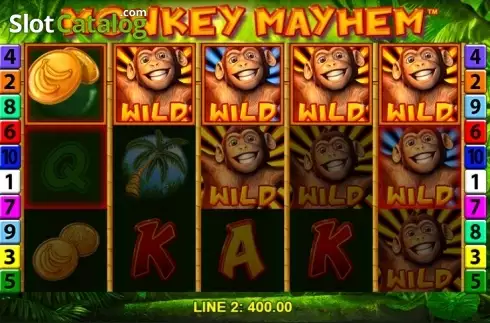 Οθόνη3. Monkey Mayhem Κουλοχέρης 