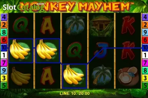 Οθόνη6. Monkey Mayhem Κουλοχέρης 