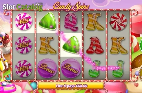 Οθόνη9. Candy Spins Κουλοχέρης