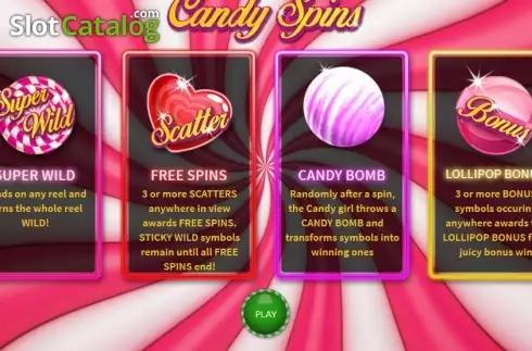 Οθόνη2. Candy Spins Κουλοχέρης