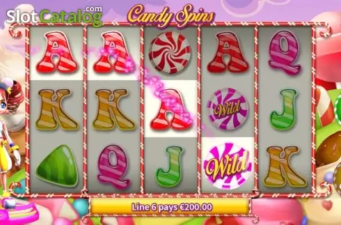 Οθόνη5. Candy Spins Κουλοχέρης