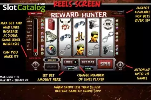 Οθόνη4. Reward Hunter Κουλοχέρης