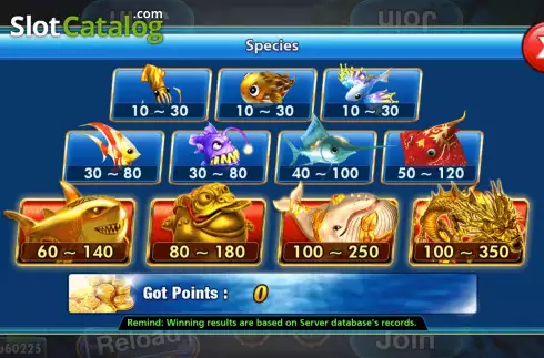 Οθόνη6. Ocean Dragon Κουλοχέρης