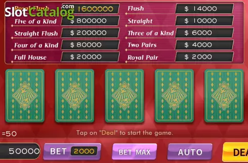 Οθόνη2. 5PK Video Poker Κουλοχέρης
