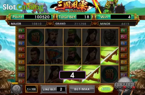 Οθόνη3. Three Kingdoms (Micro Sova) Κουλοχέρης 