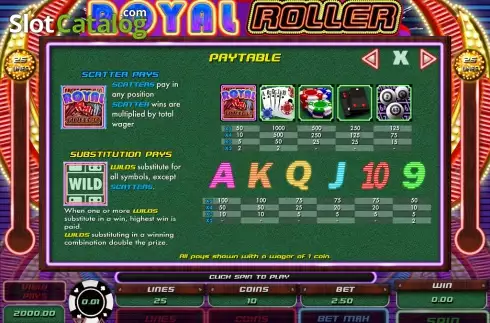Οθόνη3. Royal Roller Κουλοχέρης