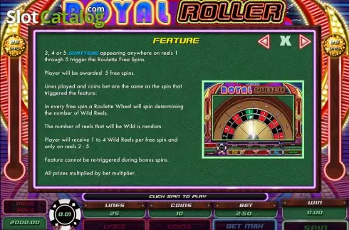 Οθόνη4. Royal Roller Κουλοχέρης