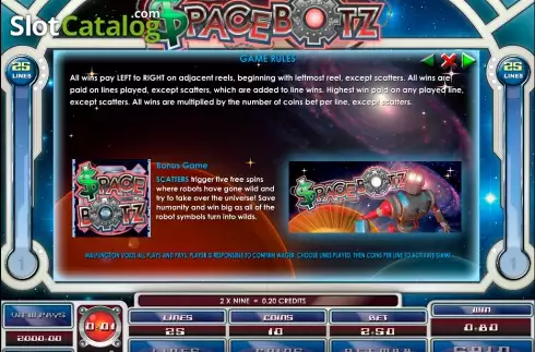 Οθόνη2. Space Botz Κουλοχέρης 