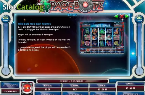 Οθόνη4. Space Botz Κουλοχέρης 