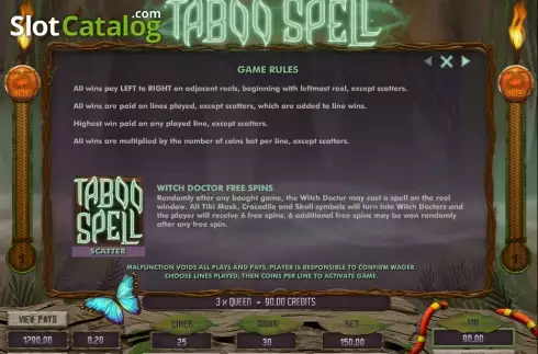 Οθόνη2. Taboo Spell Κουλοχέρης