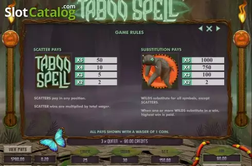 Οθόνη3. Taboo Spell Κουλοχέρης