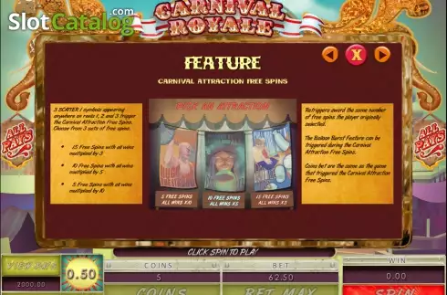 Οθόνη4. Carnival Royale Κουλοχέρης