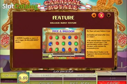 Οθόνη5. Carnival Royale Κουλοχέρης