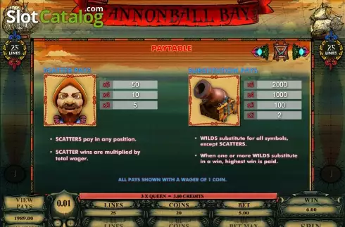 Οθόνη3. Cannonball Bay Κουλοχέρης