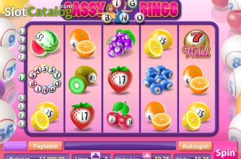 Οθόνη2. Sassy Bingo Κουλοχέρης 