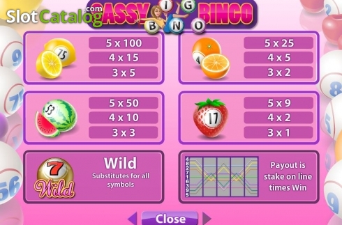 Οθόνη8. Sassy Bingo Κουλοχέρης 
