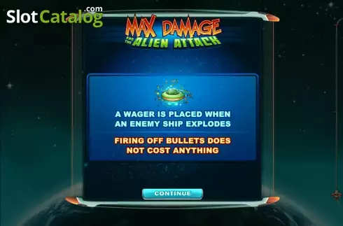 Οθόνη2. Max Damage and the Alien Attack Κουλοχέρης
