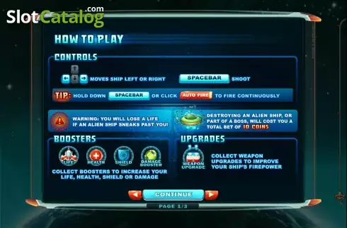 Οθόνη3. Max Damage and the Alien Attack Κουλοχέρης