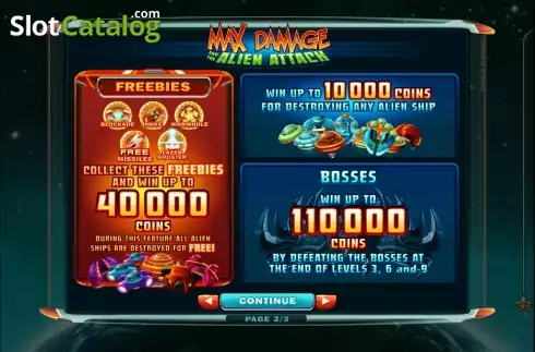 Οθόνη4. Max Damage and the Alien Attack Κουλοχέρης