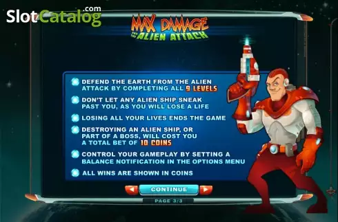 Οθόνη5. Max Damage and the Alien Attack Κουλοχέρης