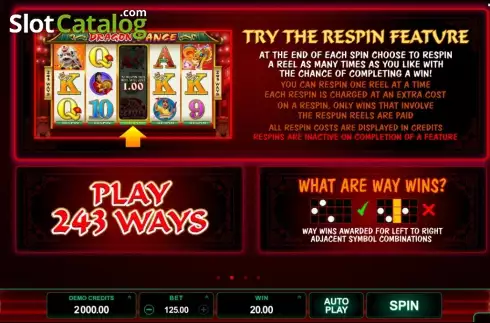 Οθόνη4. Dragon Dance (Games Global) Κουλοχέρης