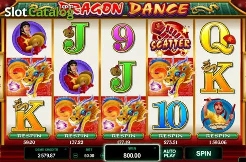 Οθόνη9. Dragon Dance (Games Global) Κουλοχέρης