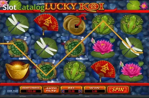 Οθόνη7. Lucky Koi (Microgaming) Κουλοχέρης