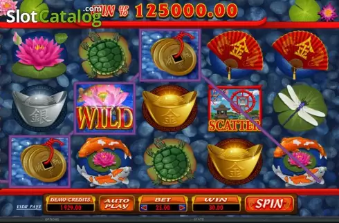 Οθόνη9. Lucky Koi (Microgaming) Κουλοχέρης