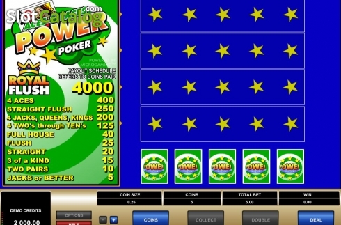 Οθόνη3. Aces & Faces MH (Microgaming) Κουλοχέρης