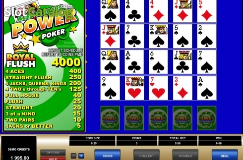 Οθόνη5. Aces & Faces MH (Microgaming) Κουλοχέρης