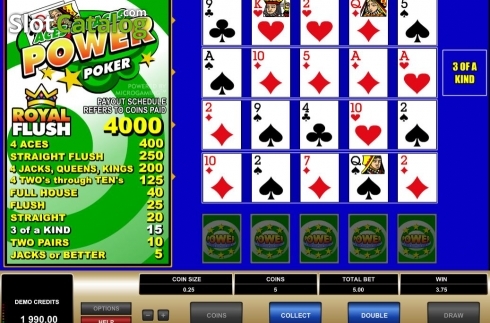 Οθόνη6. Aces & Faces MH (Microgaming) Κουλοχέρης