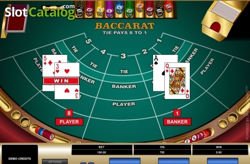 Οθόνη4. Baccarat (Microgaming) Κουλοχέρης