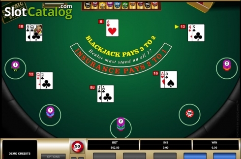 Οθόνη3. Blackjack MH (Microgaming) Κουλοχέρης