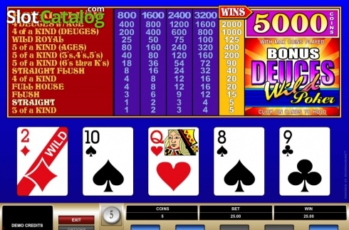 Οθόνη4. Bonus Deuces Wild (Microgaming) Κουλοχέρης
