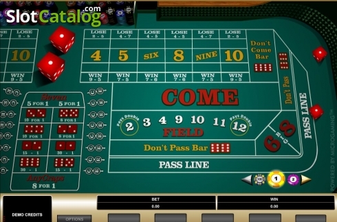 Οθόνη2. Craps (Microgaming) Κουλοχέρης