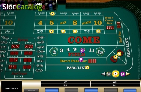 Οθόνη3. Craps (Microgaming) Κουλοχέρης