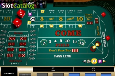 Οθόνη4. Craps (Microgaming) Κουλοχέρης