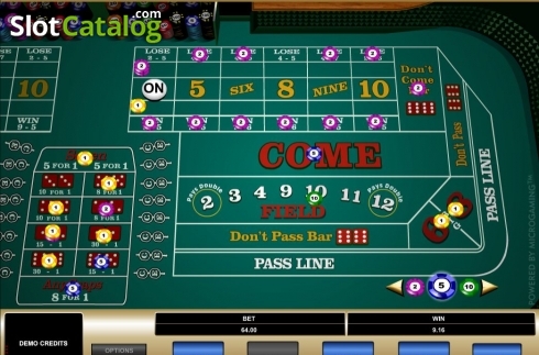 Οθόνη5. Craps (Microgaming) Κουλοχέρης