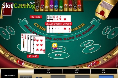 Οθόνη4. Cyber Stud Poker Κουλοχέρης 