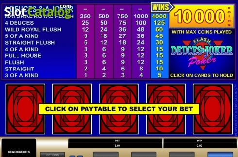 Οθόνη2. Deuces & Joker (Microgaming) Κουλοχέρης
