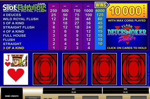 Οθόνη5. Deuces & Joker (Microgaming) Κουλοχέρης