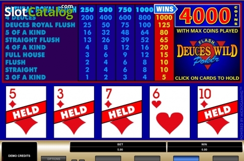 Οθόνη3. Deuces Wild (Microgaming) Κουλοχέρης