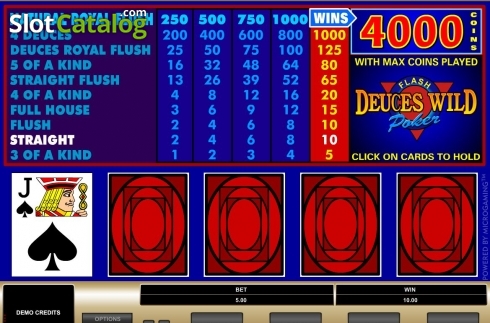 Οθόνη5. Deuces Wild (Microgaming) Κουλοχέρης